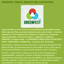 greenfest debate arquitetura sustentável