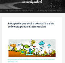 A empresa que está a construir a sua sede com pneus e latas usadas.